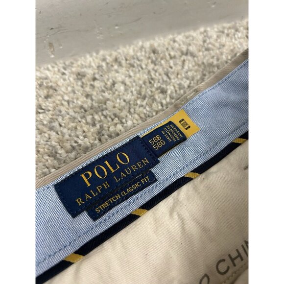 Polo Ralph Lauren Stretch Classic Fit‎ Shorts Men's 58B 7" Inseam Tan - Picture 3 of 7